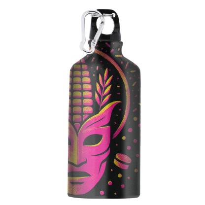 Glitch Harvest Masquerade A Neon Carnival Of Gratitude athletic sports bottles