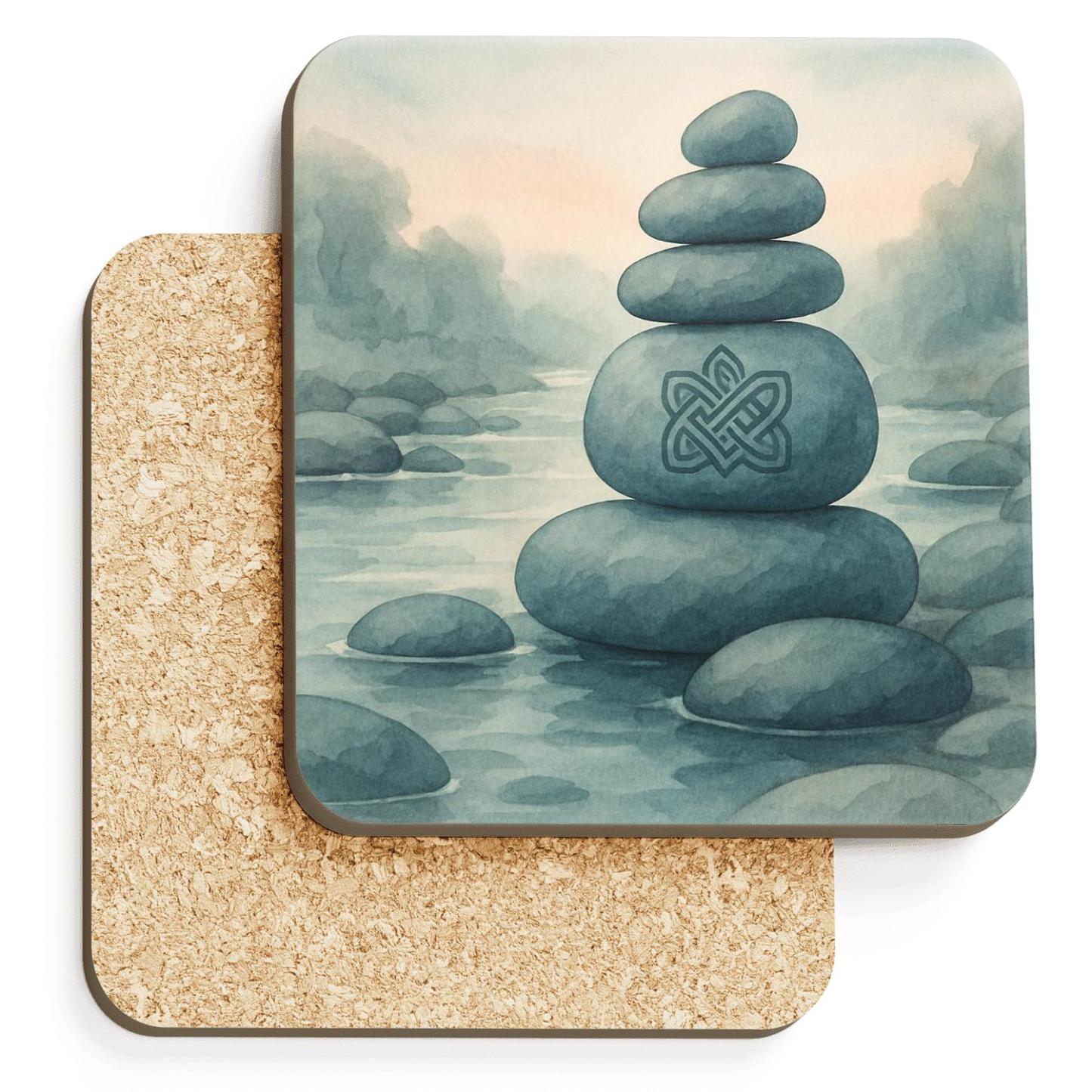 Covenant Of The River Stone coasters for home decor