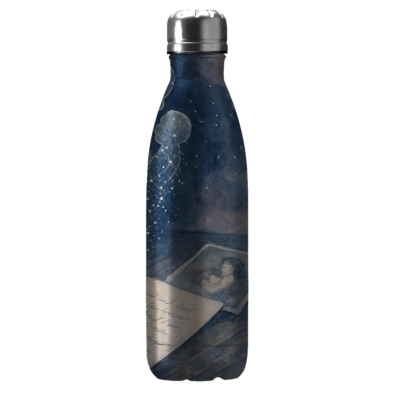 The Ink Of Her Heart: A Letter Written In Starlight personalized water bottles