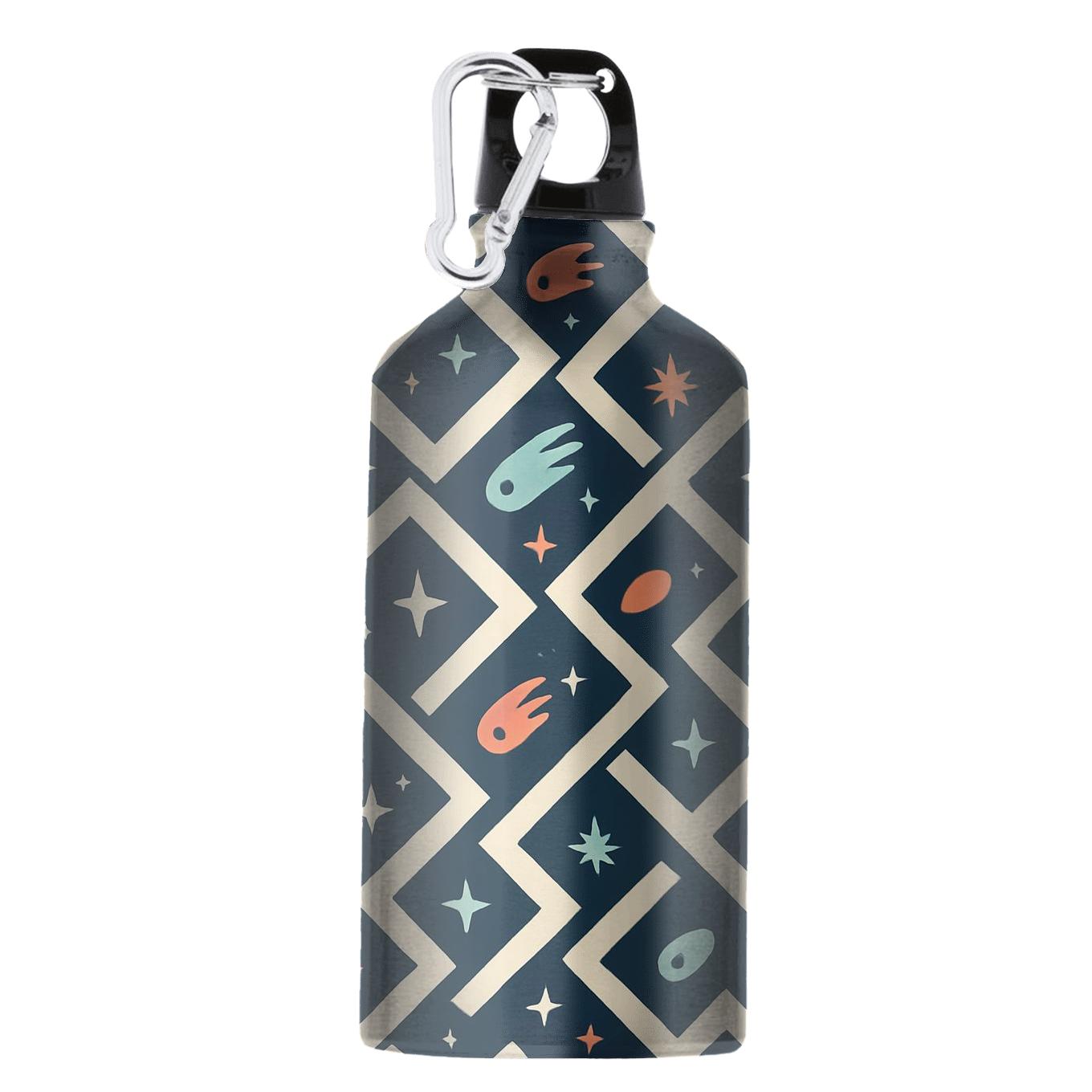 Orbiting Comet Chevron Lattice portable sports bottles