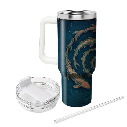 Koi Constellation Spiral insulated tumblers