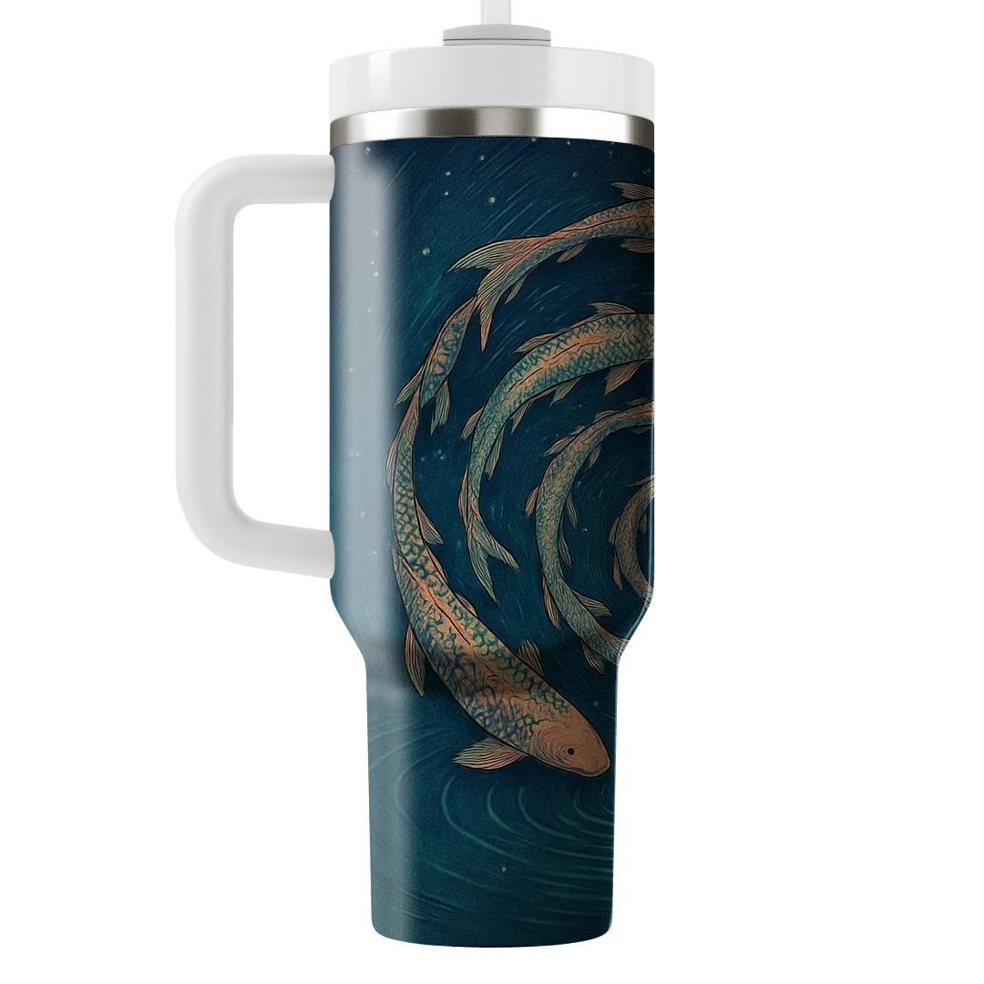 Koi Constellation Spiral insulated tumblers