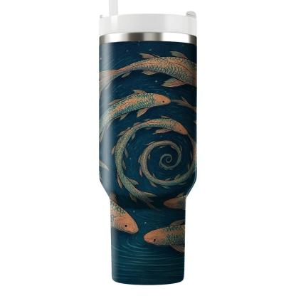 Koi Constellation Spiral insulated tumblers