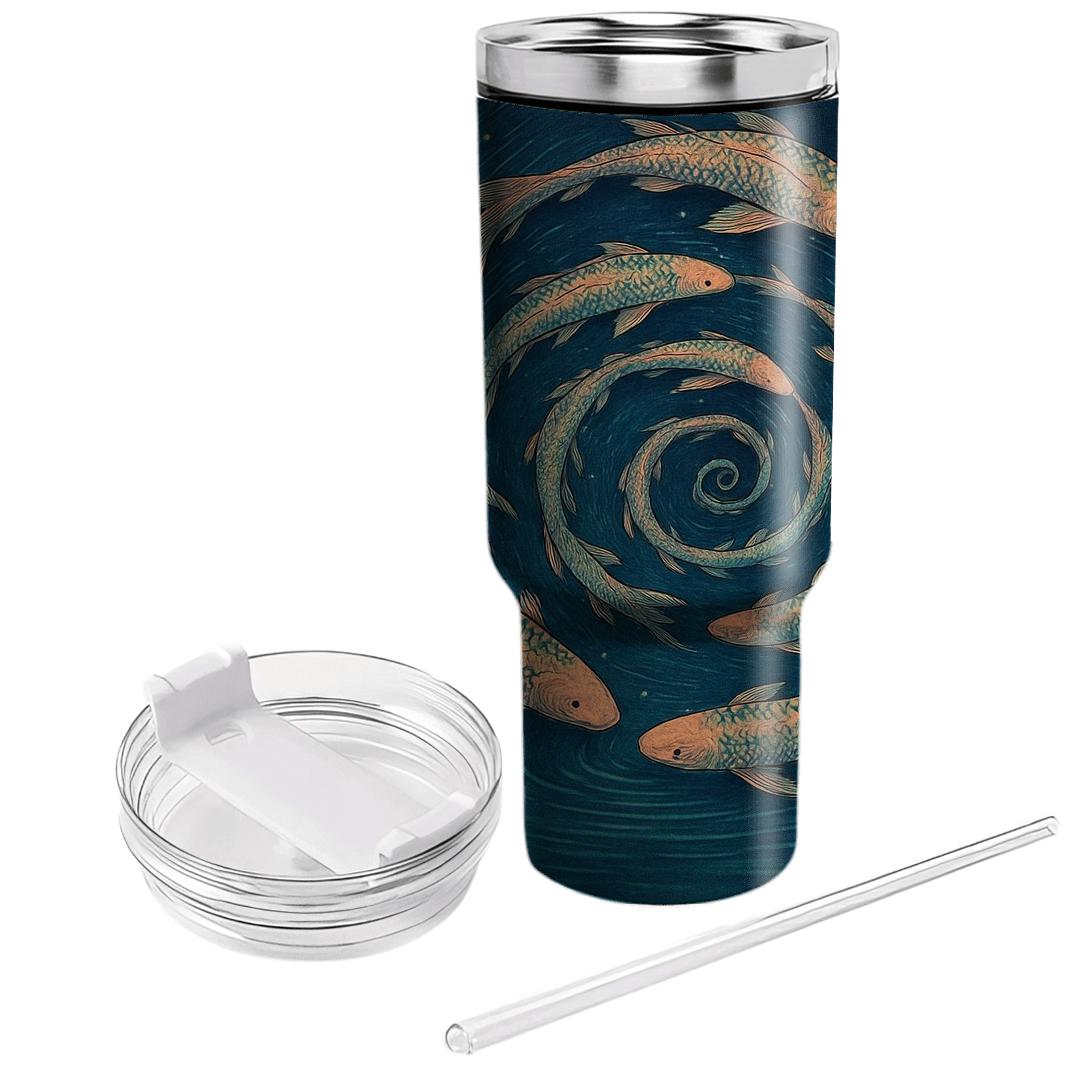 Koi Constellation Spiral insulated tumblers