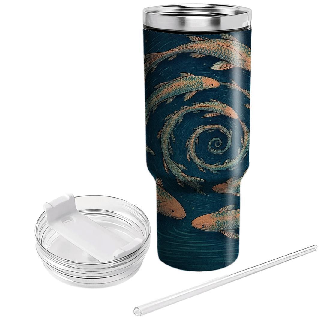 Koi Constellation Spiral insulated tumblers
