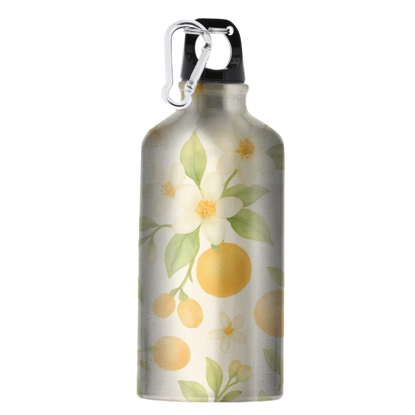 Citrus Blossom Meadow In Soft Watercolor insulated sports bottles