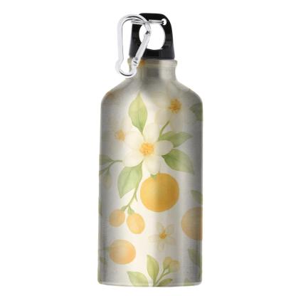 Citrus Blossom Meadow In Soft Watercolor insulated sports bottles