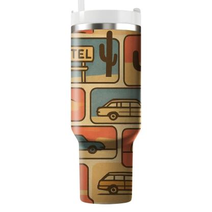 Desert Motel Postcard Blocks unique tumblers
