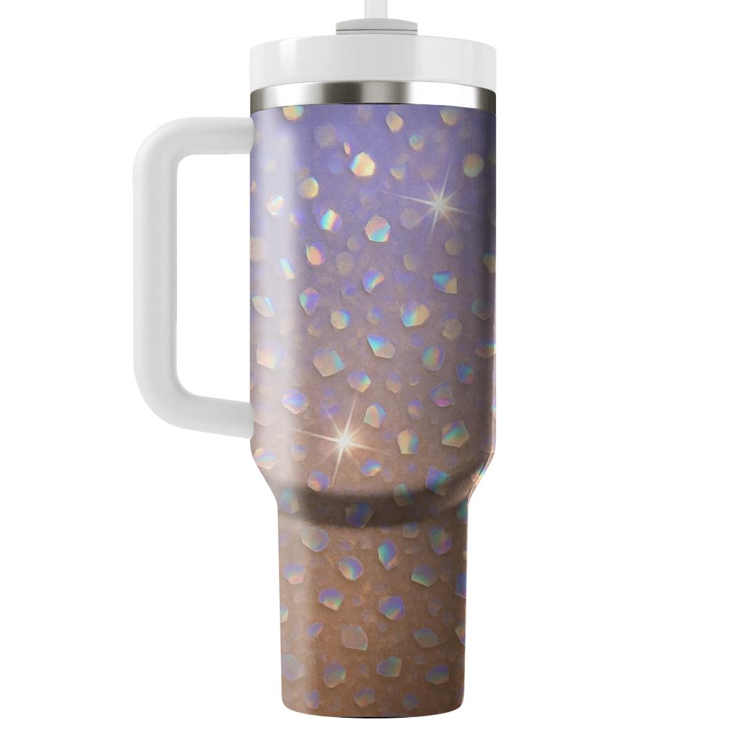 Prismatic Sequin Sunrise Gradient personalized tumblers