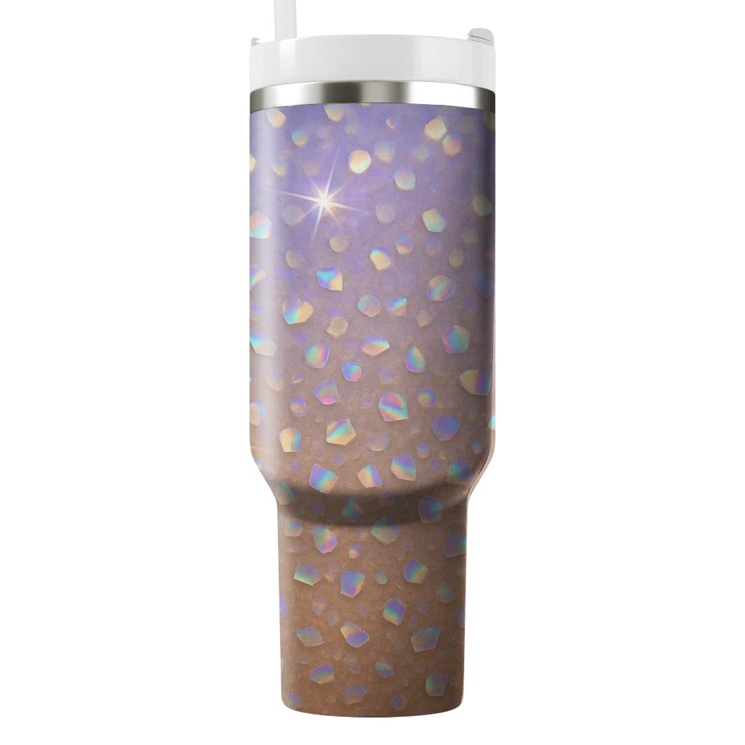 Prismatic Sequin Sunrise Gradient personalized tumblers