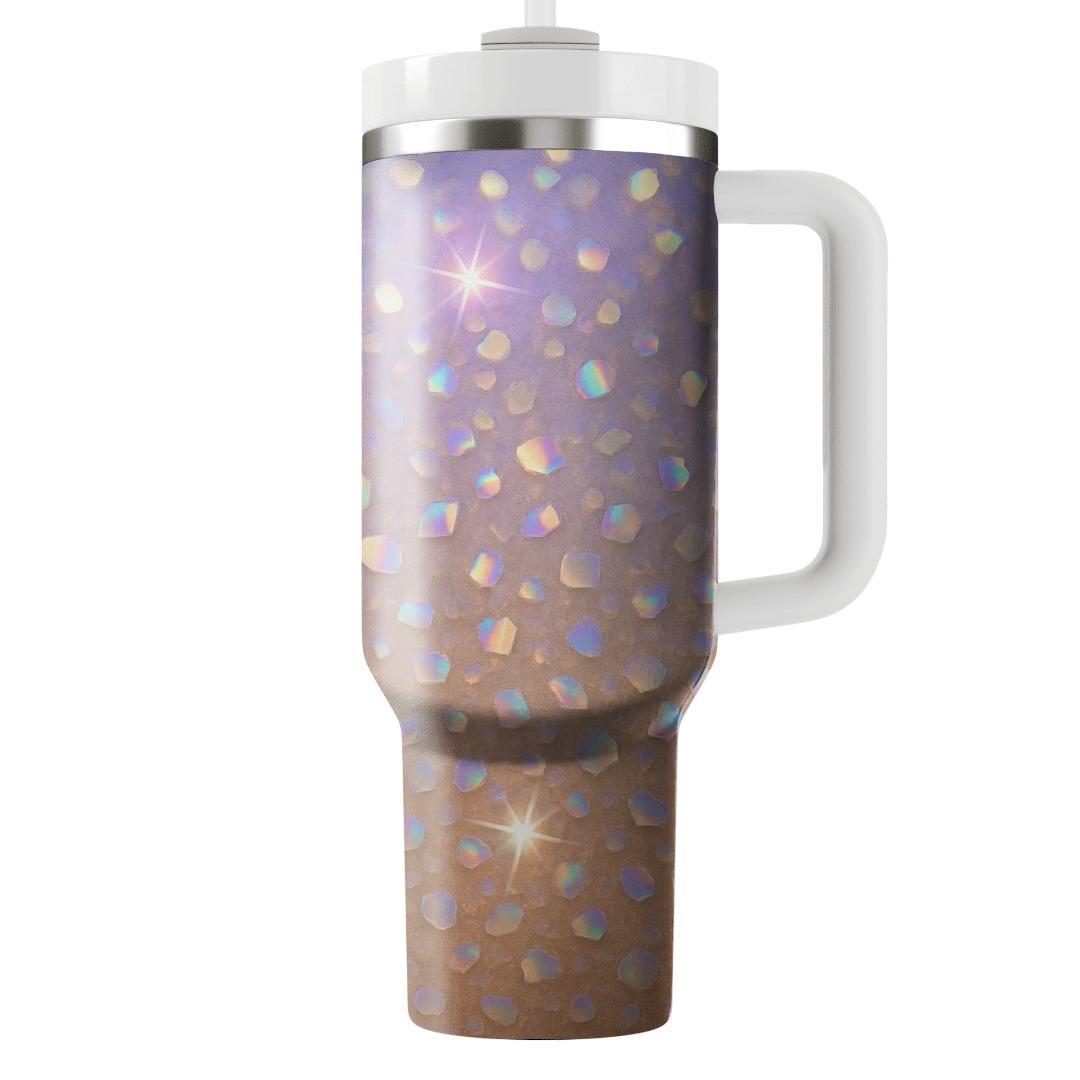 Prismatic Sequin Sunrise Gradient personalized tumblers