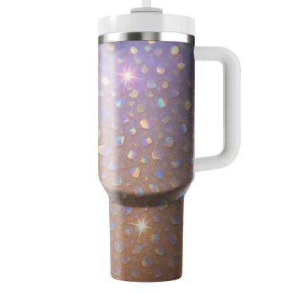 Prismatic Sequin Sunrise Gradient personalized tumblers