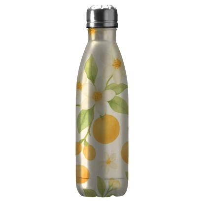 Citrus Blossom Meadow In Soft Watercolor travel water bottles