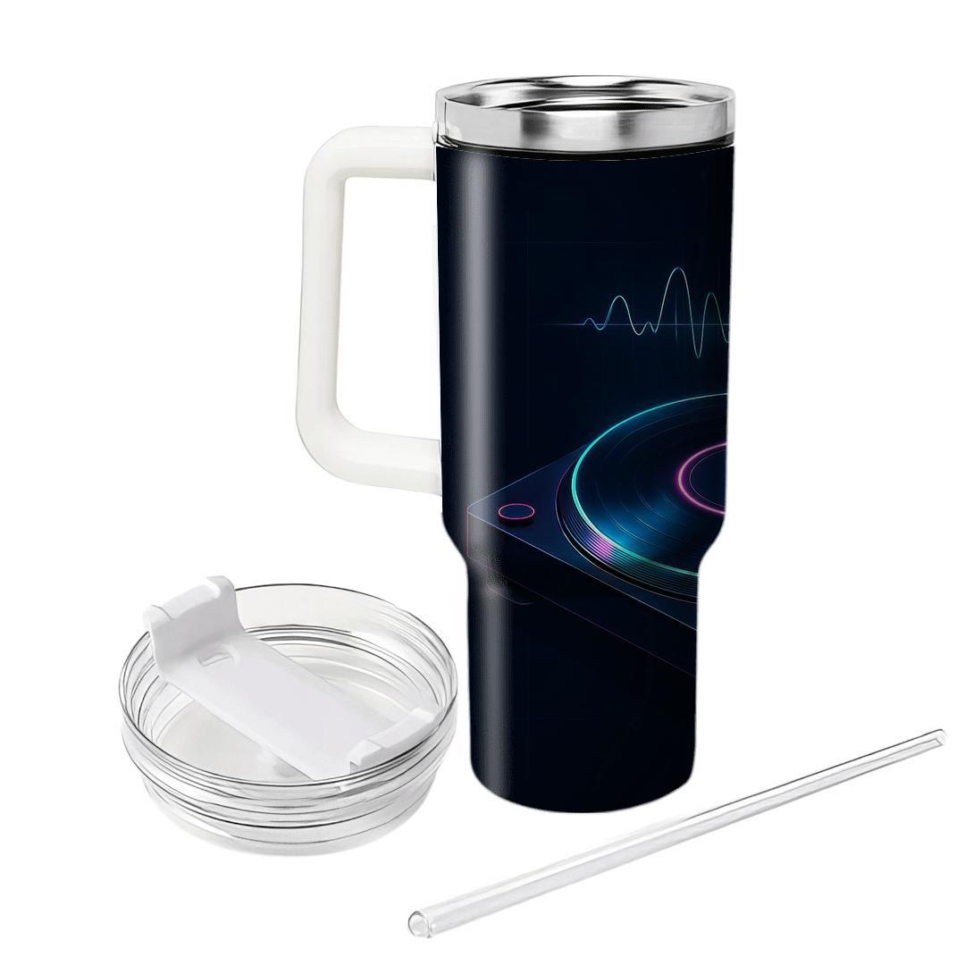 Midnight Turntable Hologram tumblers with lids