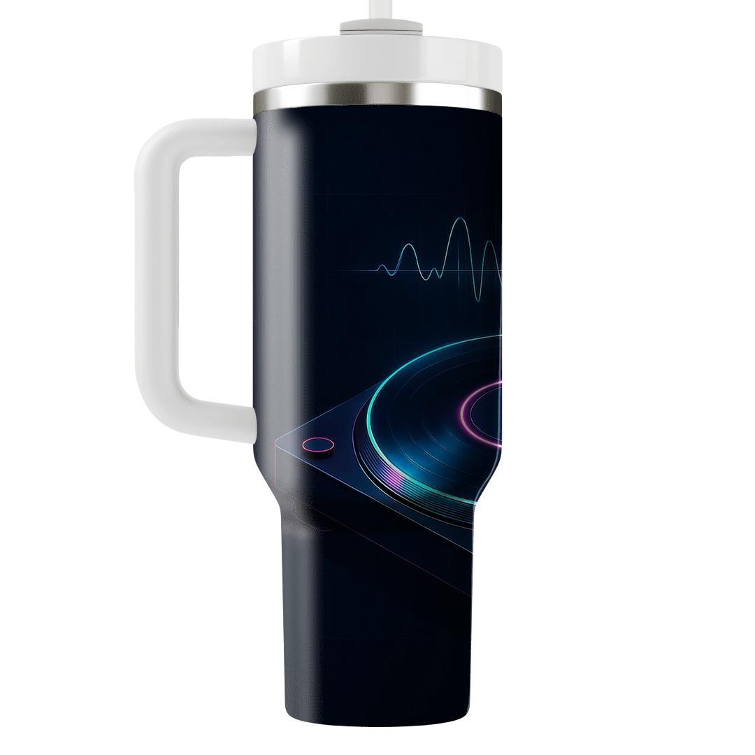 Midnight Turntable Hologram tumblers with lids