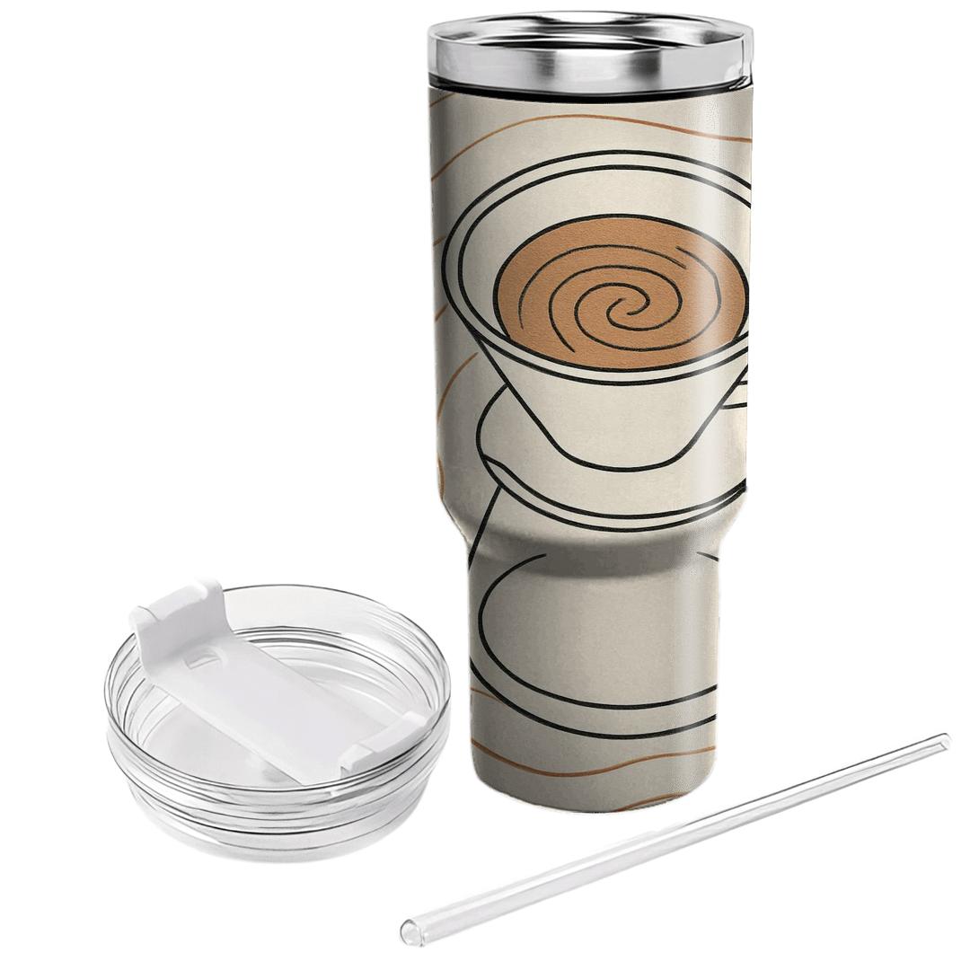 Pour Over Topographic Calm tumbler cups