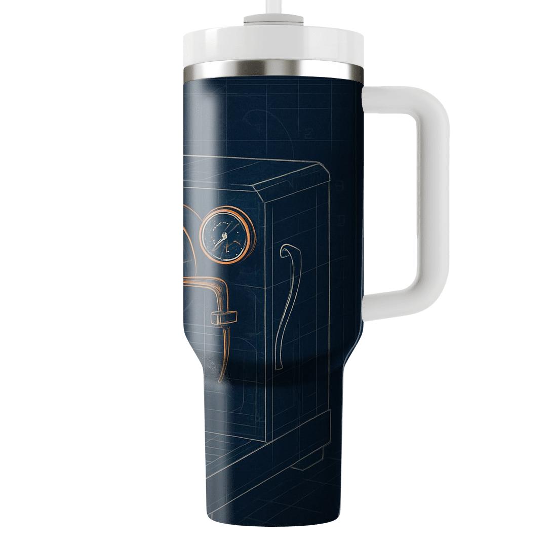 Night Shift Espresso Blueprint unique tumblers