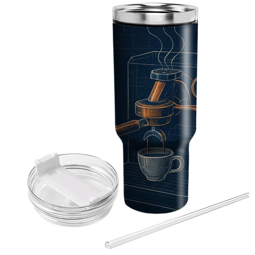 Night Shift Espresso Blueprint unique tumblers