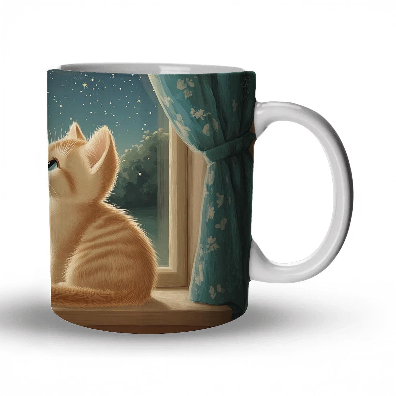 Figaro Moonlit Window Watch Disney Inspired custom printed mugs
