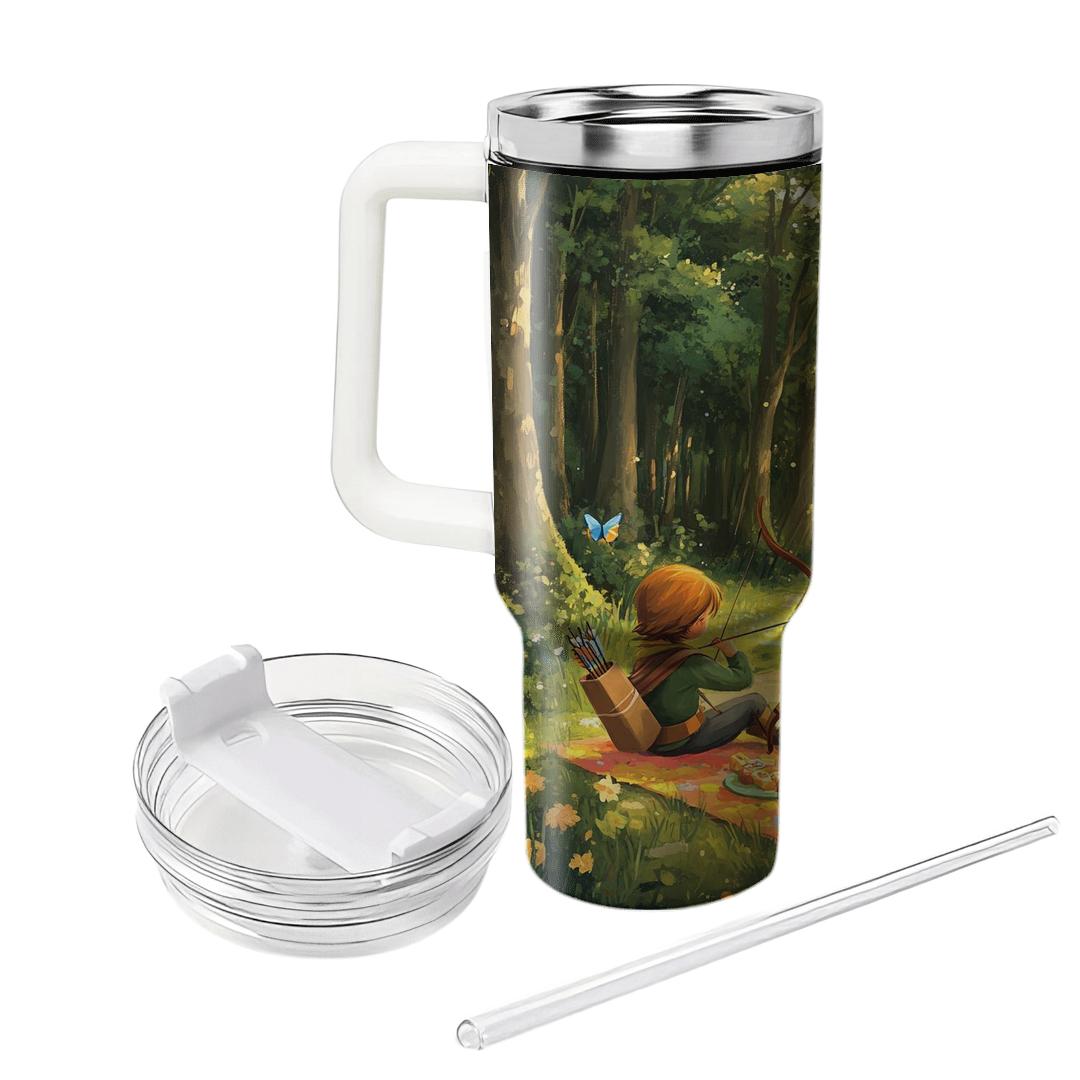Robin Hood Forest Archery Picnic Disney Inspired custom tumblers