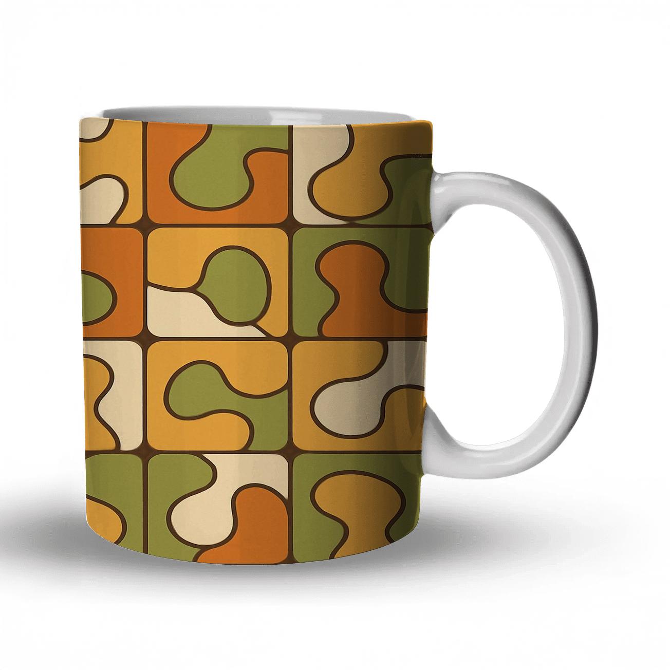 Groovy Lava Lamp Tiles novelty coffee mugs