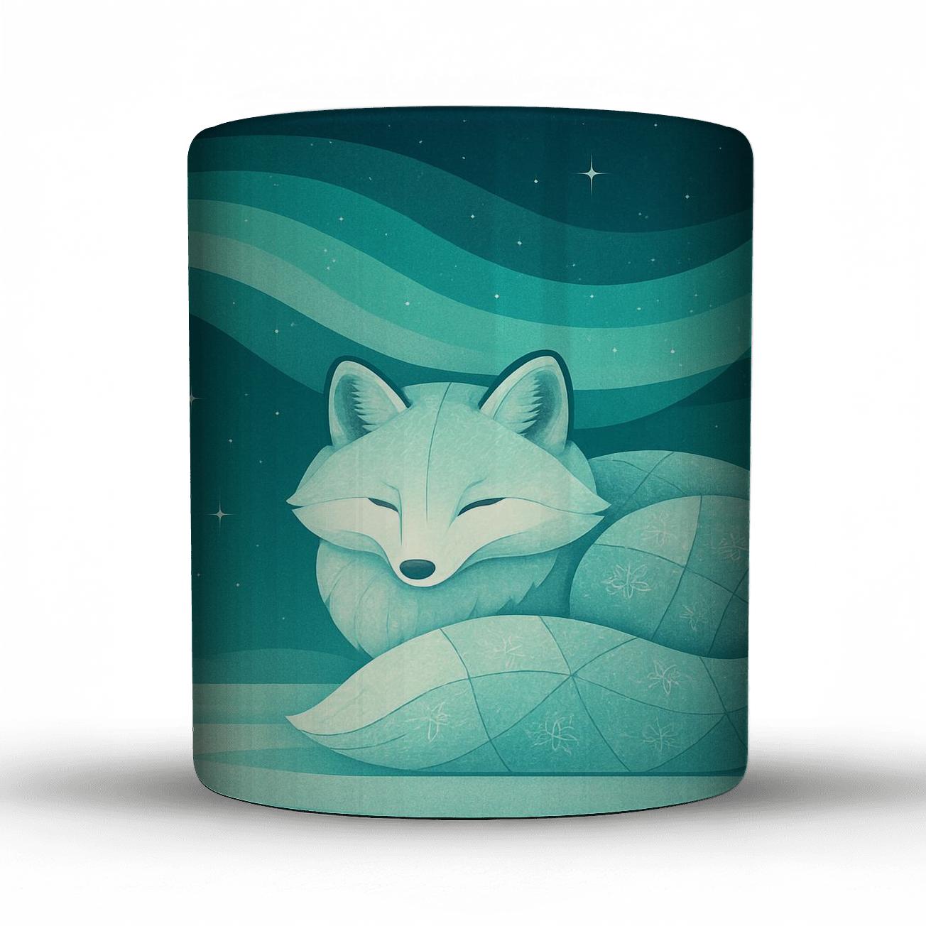 Arctic Fox Aurora Quilt gift mugs for occasions