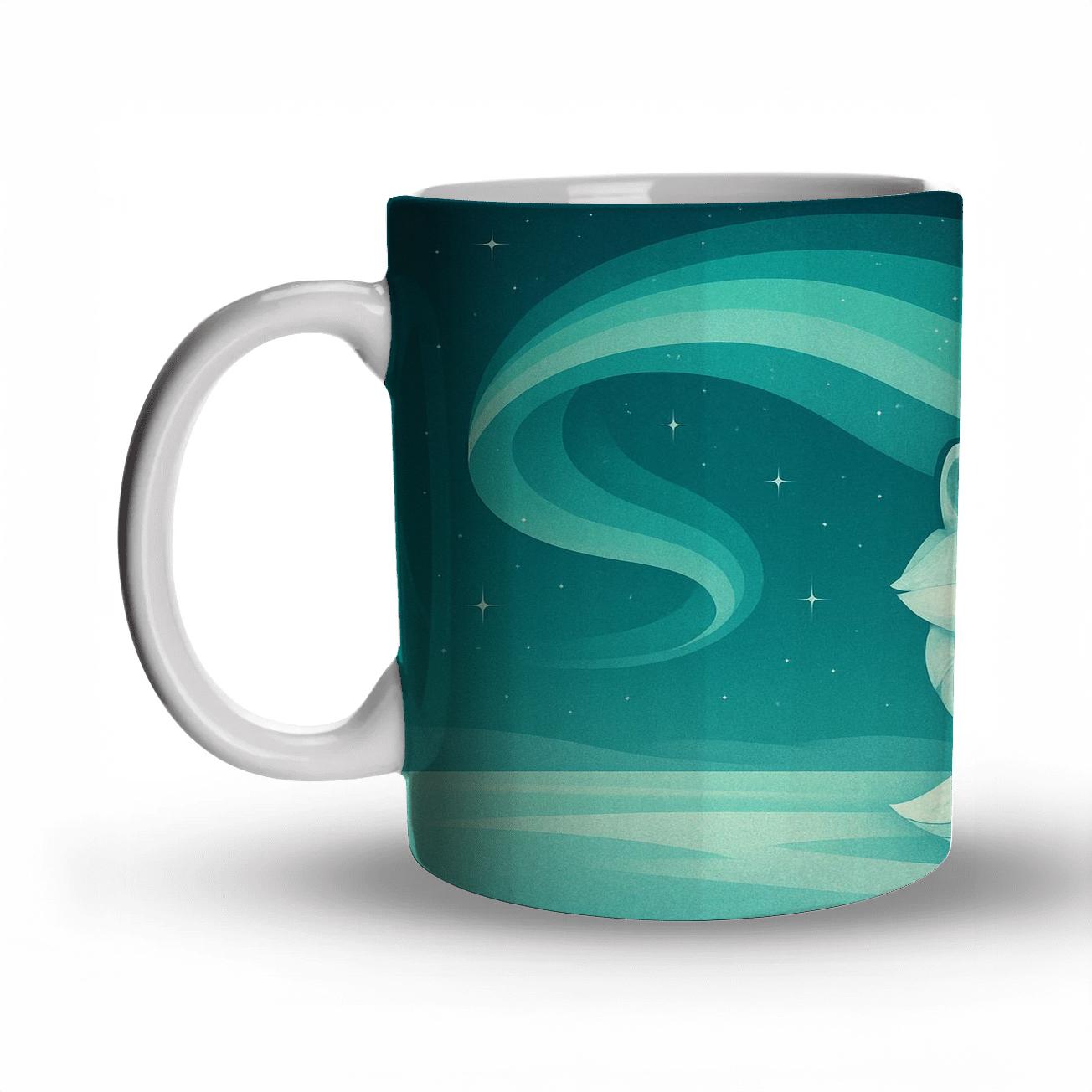 Arctic Fox Aurora Quilt gift mugs for occasions
