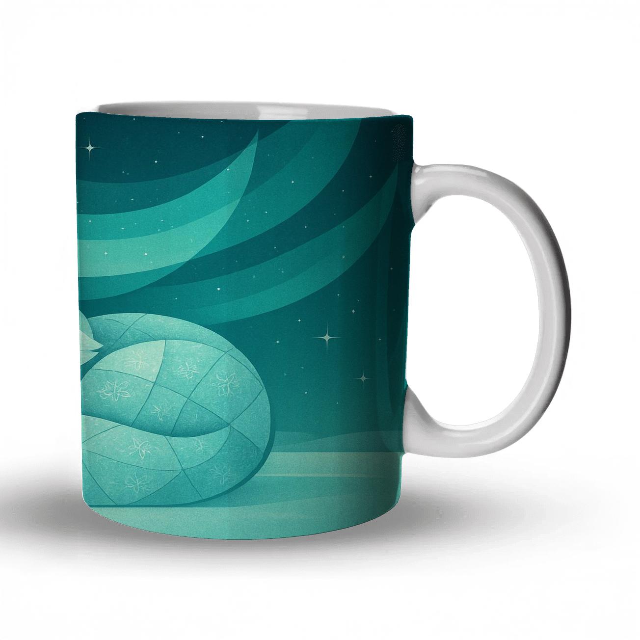 Arctic Fox Aurora Quilt gift mugs for occasions