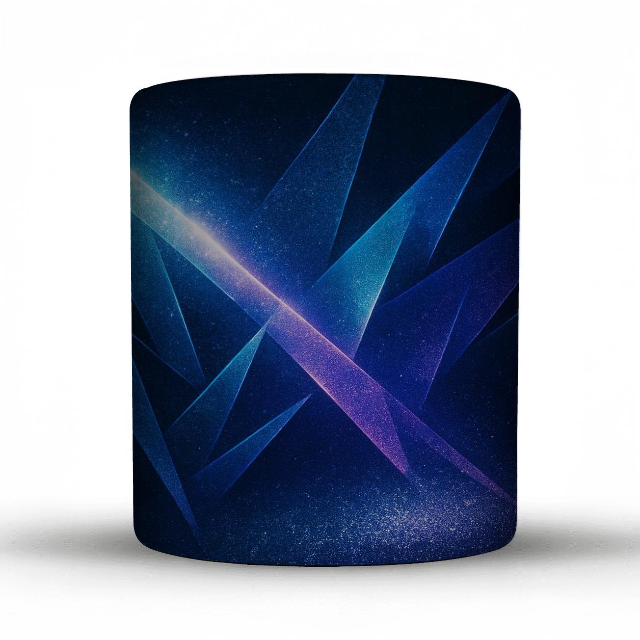Sapphire Disco Prism Veil ceramic coffee mugs