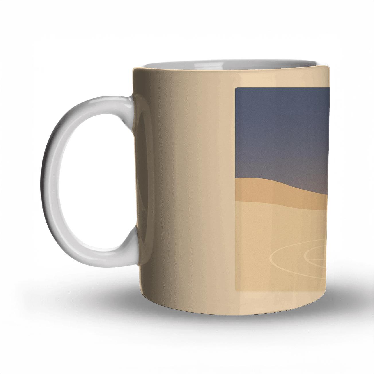 Sanctuary Lantern In The Quiet Desert novelty coffee mugs