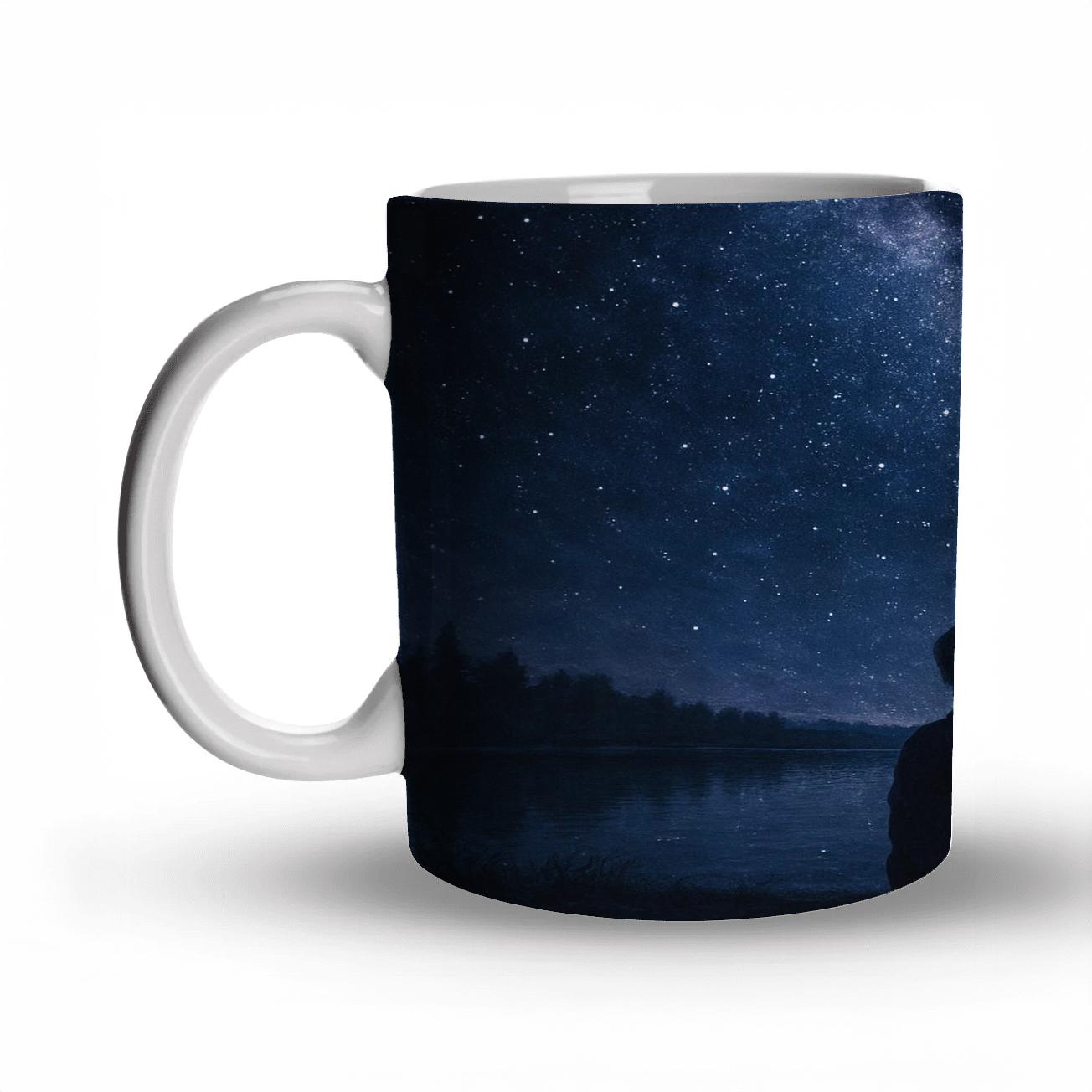 The Seam Of Heaven Where Her Voice Meets Your Heart decorative mug sets