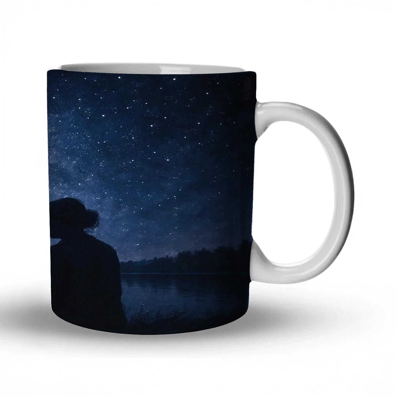 The Seam Of Heaven Where Her Voice Meets Your Heart decorative mug sets