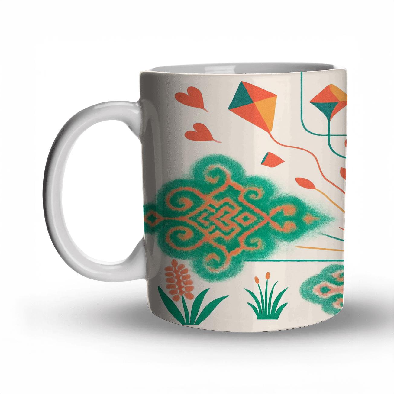 Solar Equinox Color Loom Nowruz Meets Holi personalized mugs