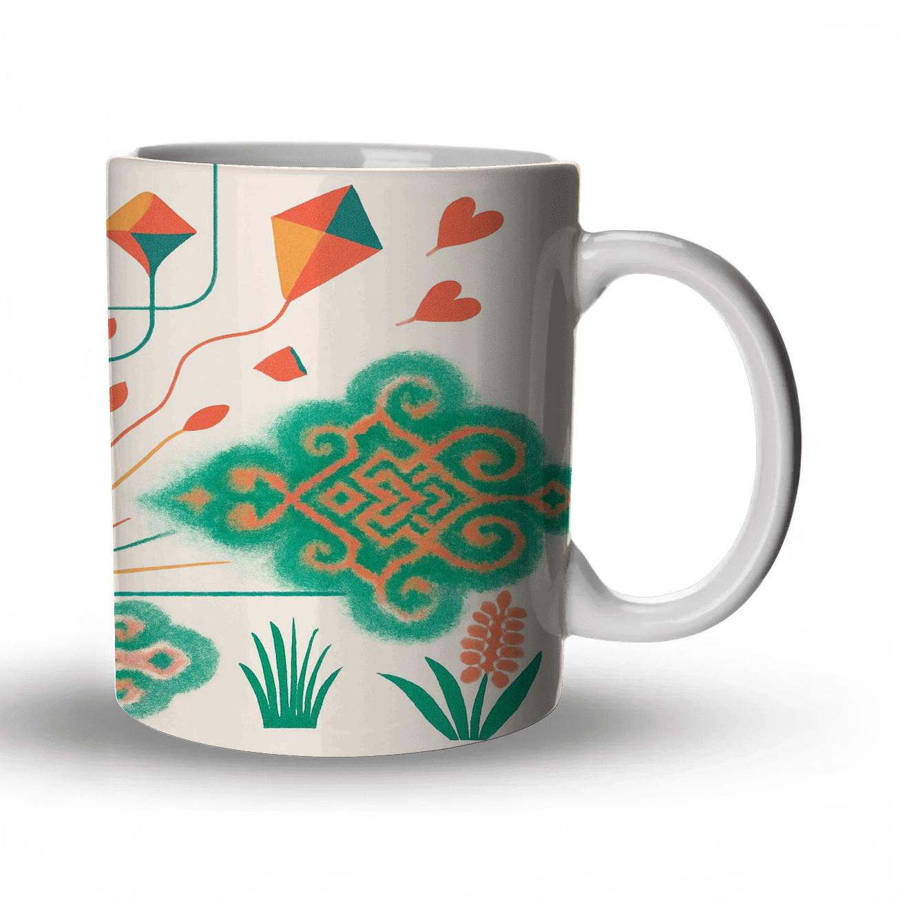 Solar Equinox Color Loom Nowruz Meets Holi personalized mugs