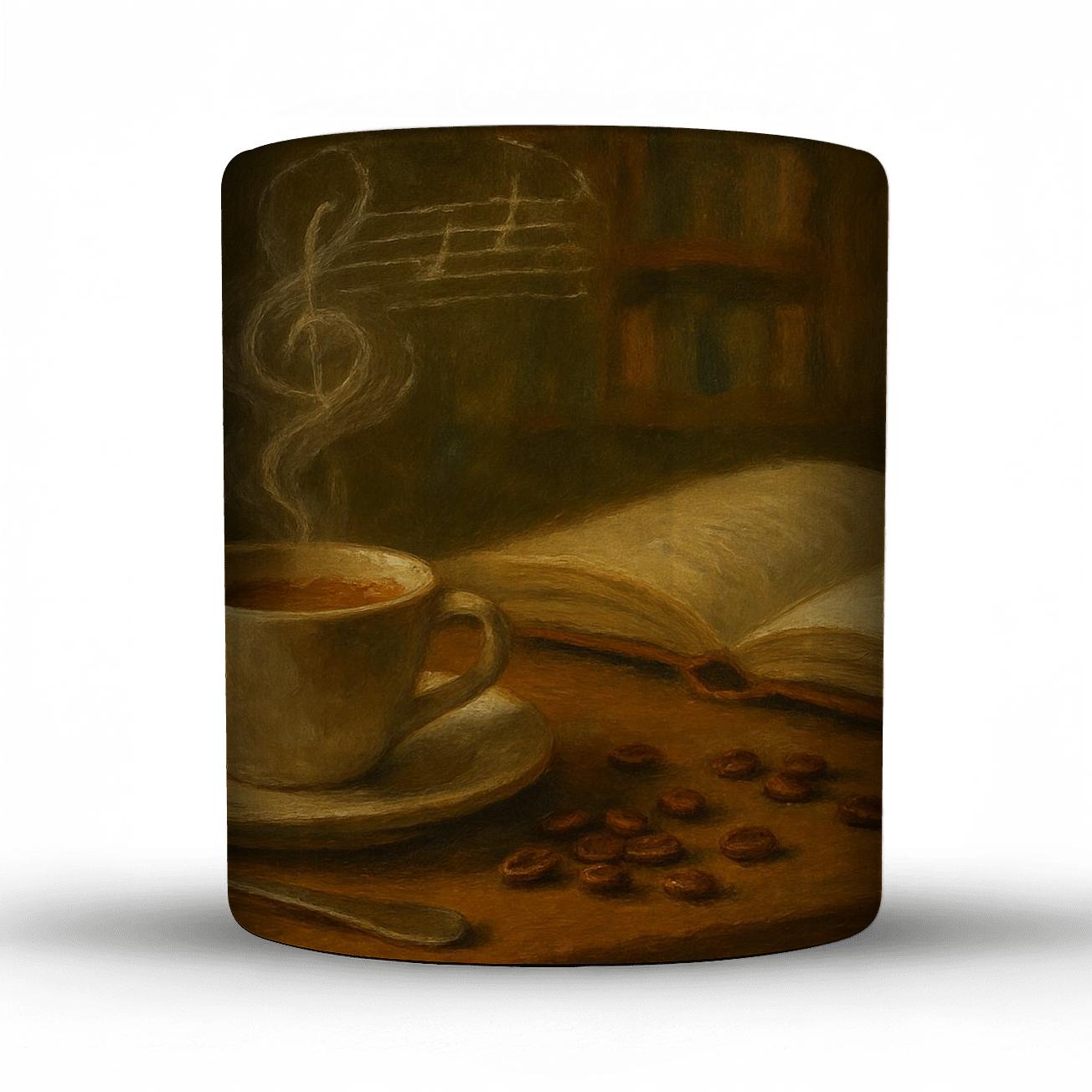 Library Cafe Espresso Still Life insulated thermal mugs