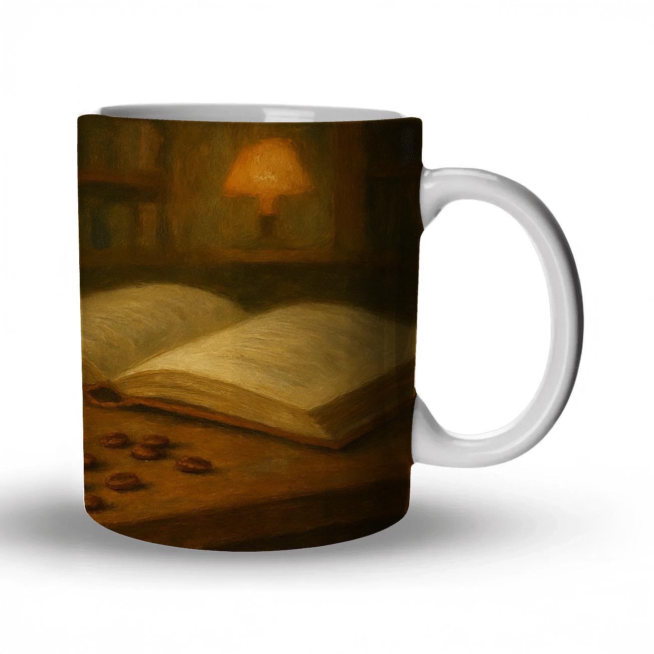 Library Cafe Espresso Still Life insulated thermal mugs