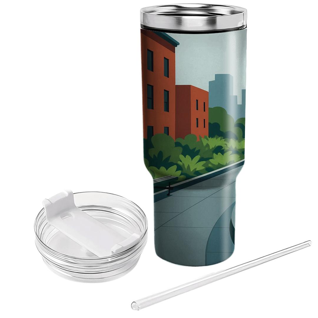 The High Line New York City United States personalized tumblers