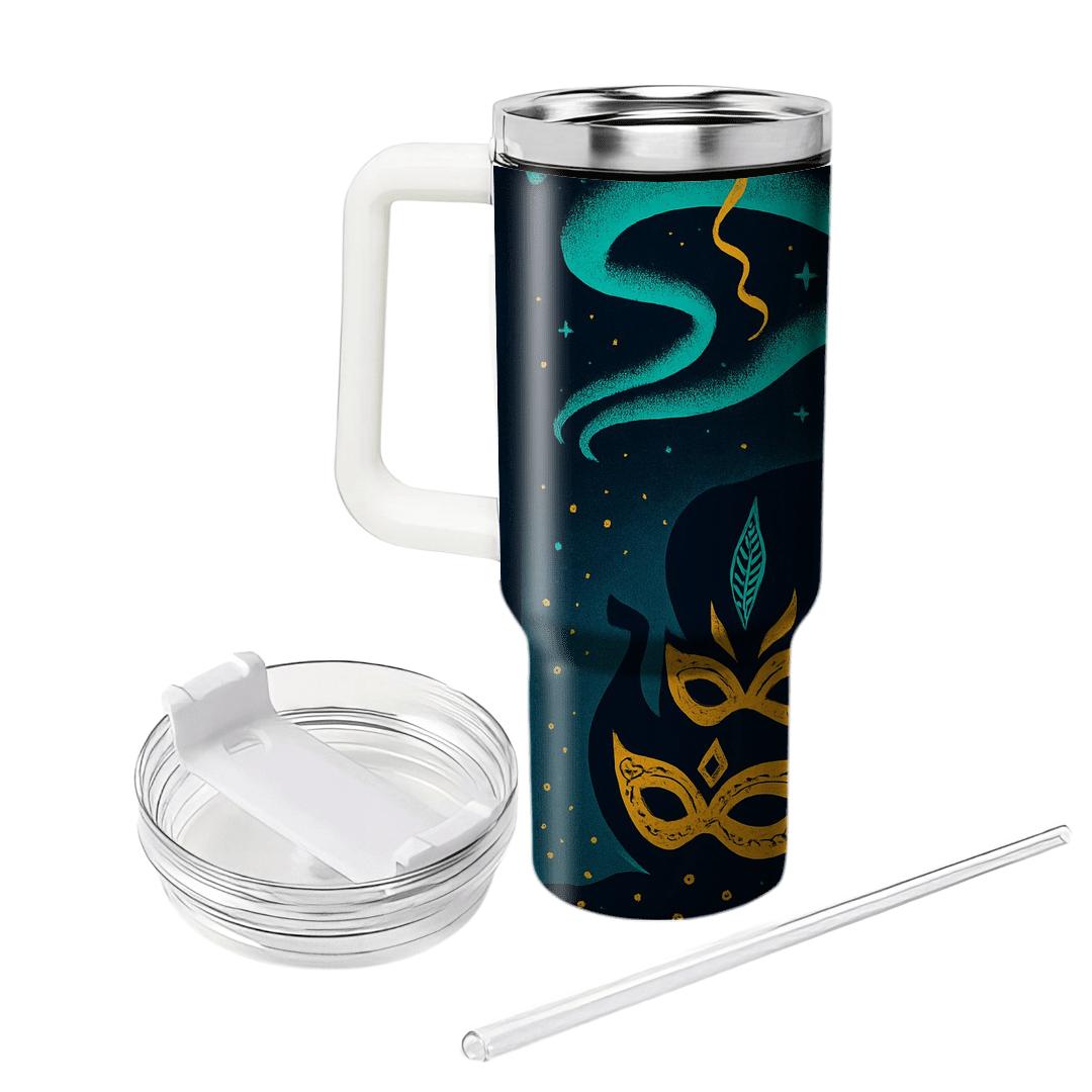 Aurora Longship Masquerade Night personalized tumblers