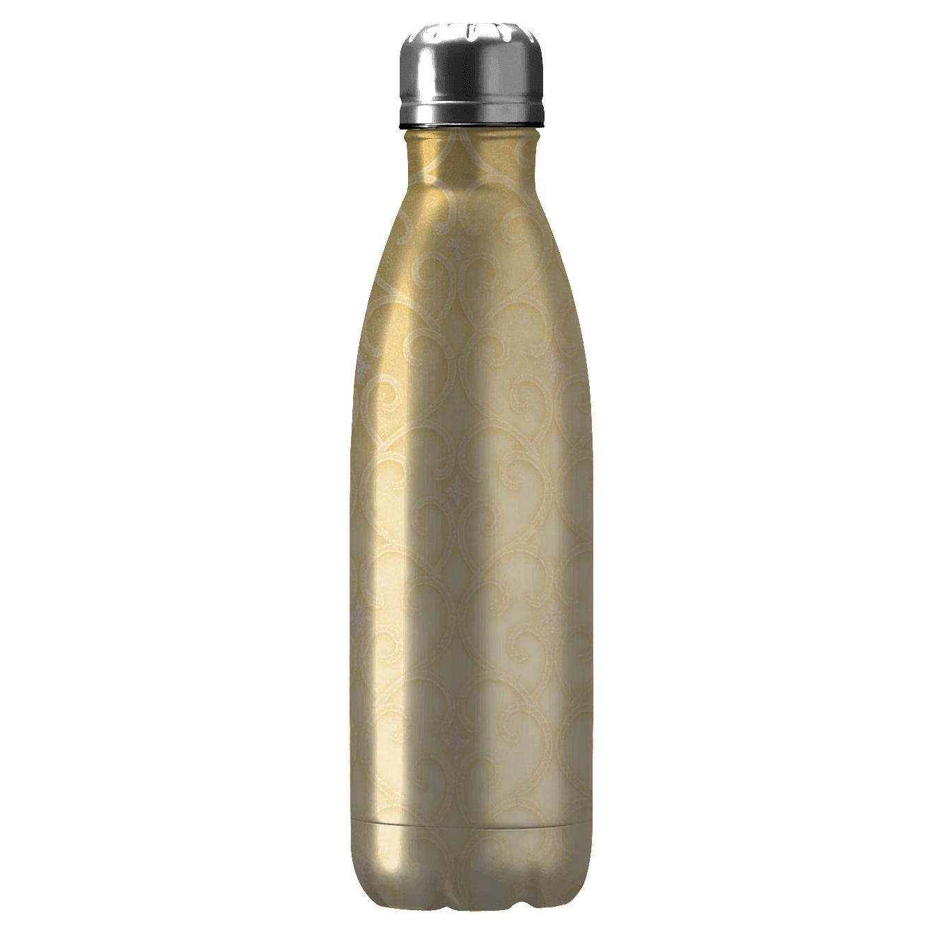 Champagne Prism Lace Glow personalized water bottles