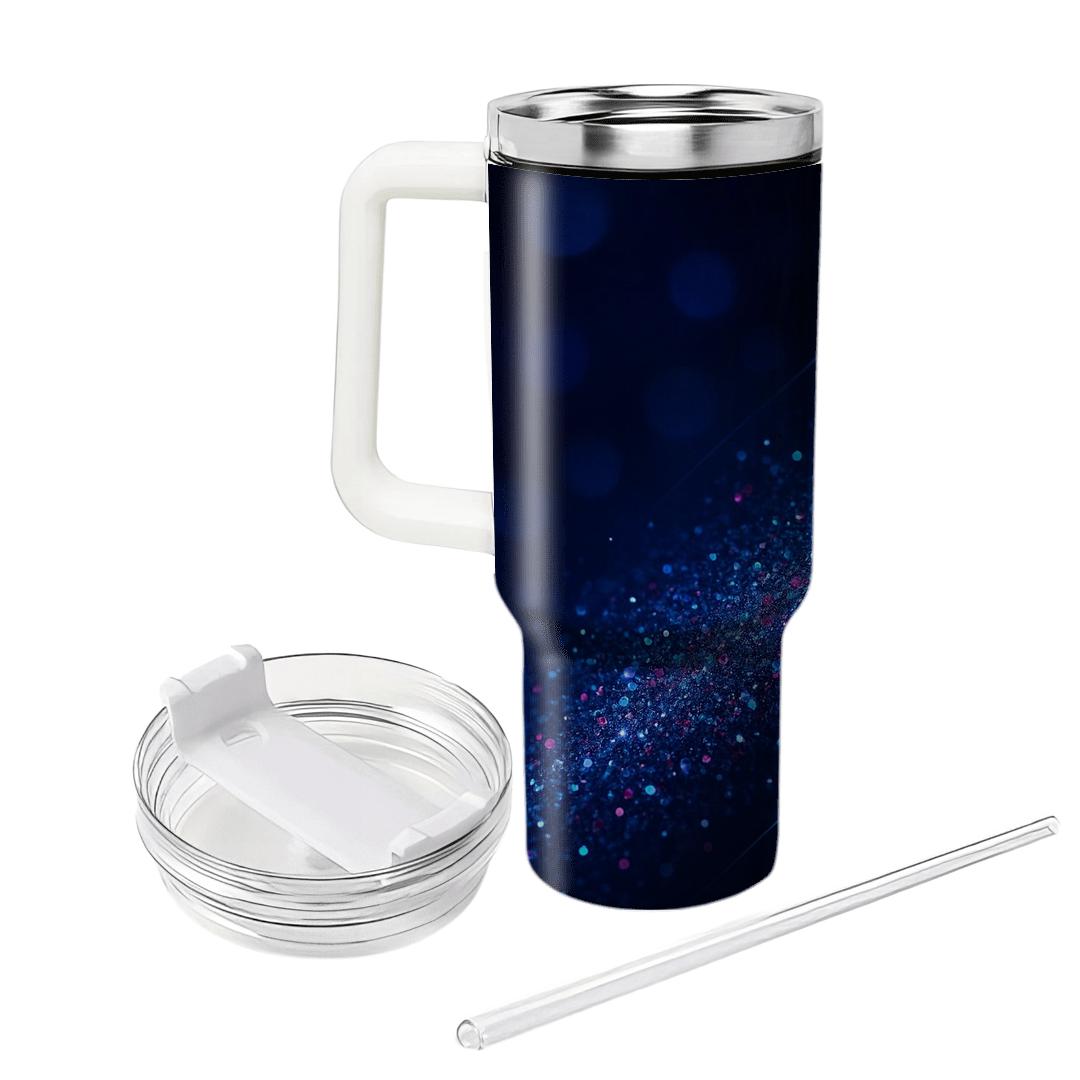 Sapphire Nightclub Glitter Cascade travel tumblers