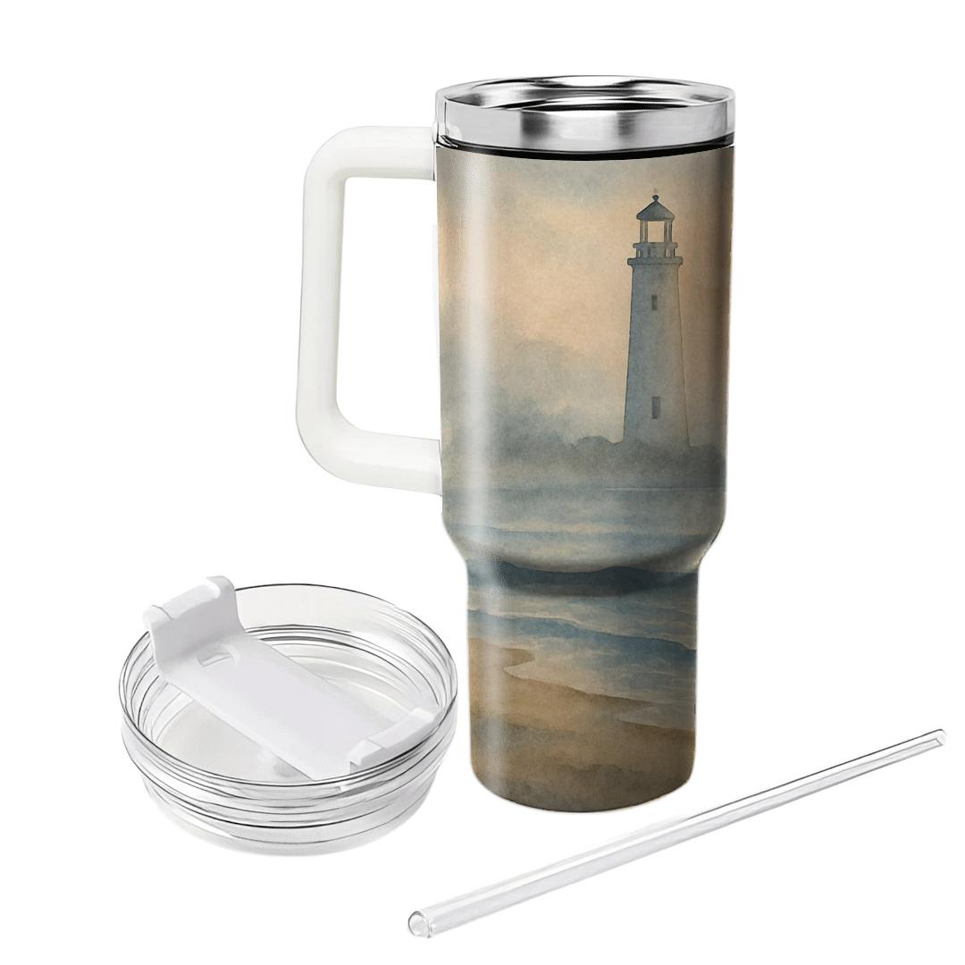 Lighthouse Prayer At Dawn insulated tumblers