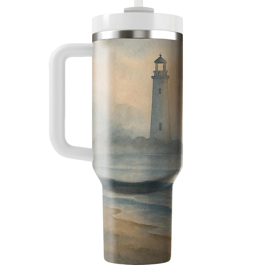 Lighthouse Prayer At Dawn insulated tumblers