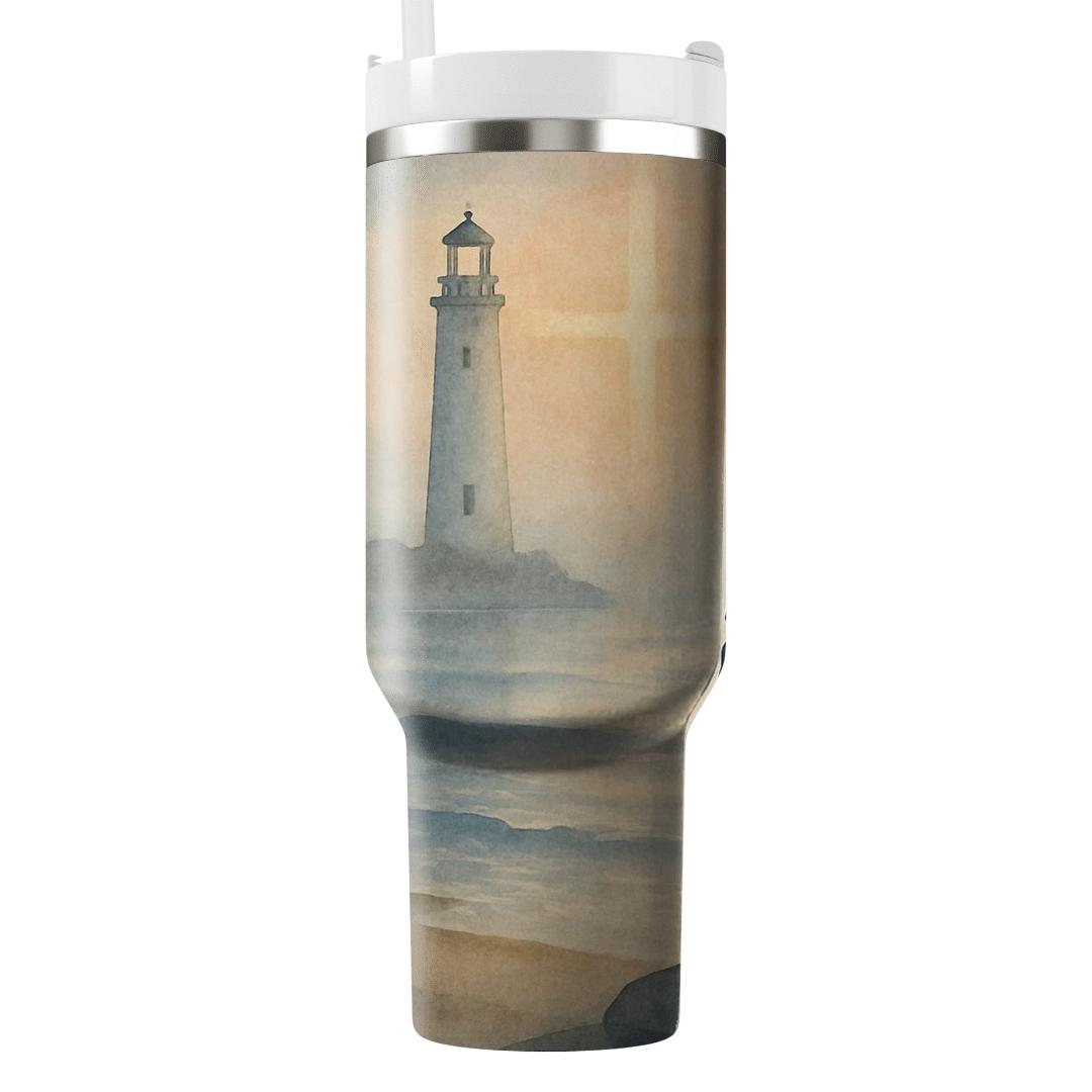 Lighthouse Prayer At Dawn insulated tumblers