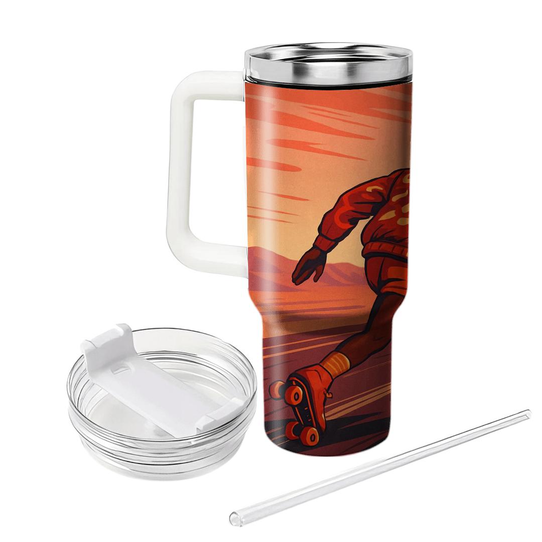 Desert Funk Roller Disco decorative tumblers