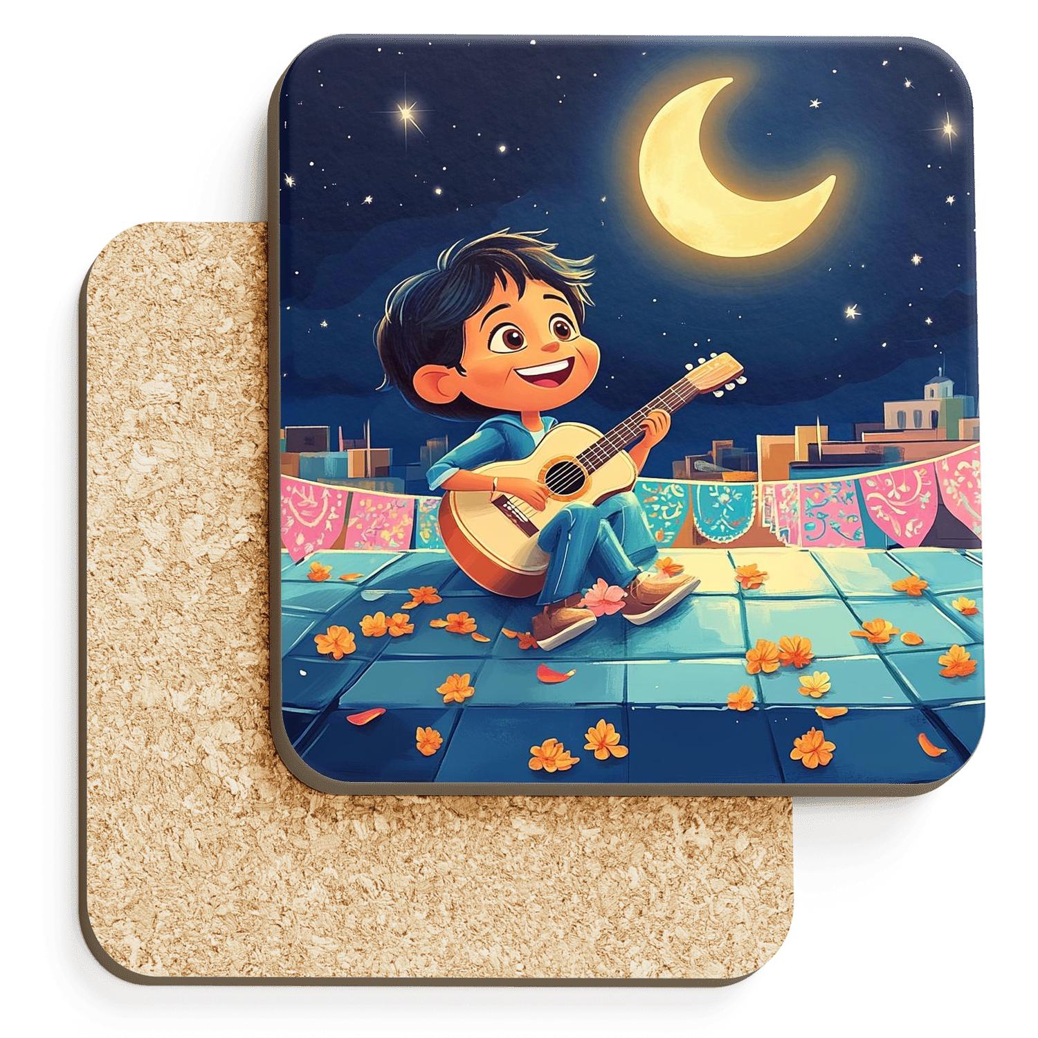 Miguel Moonlit Music Plaza Disney Inspired stone coaster collections