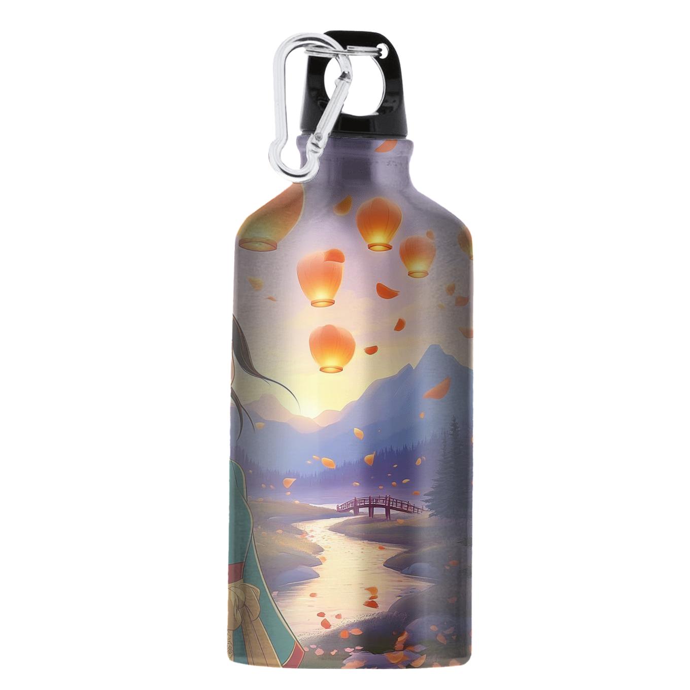 Mulan Lantern Valley Adventure Disney Inspired sports bottles with lids