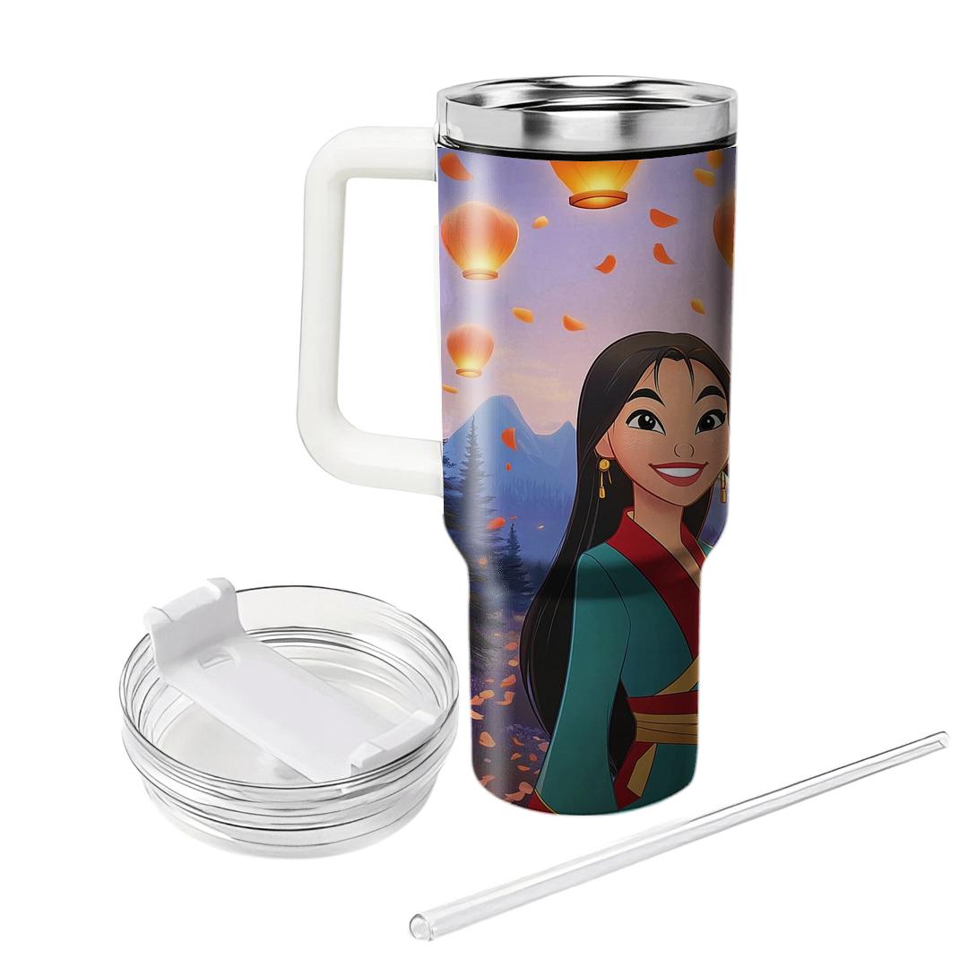 Mulan Lantern Valley Adventure Disney Inspired custom tumblers