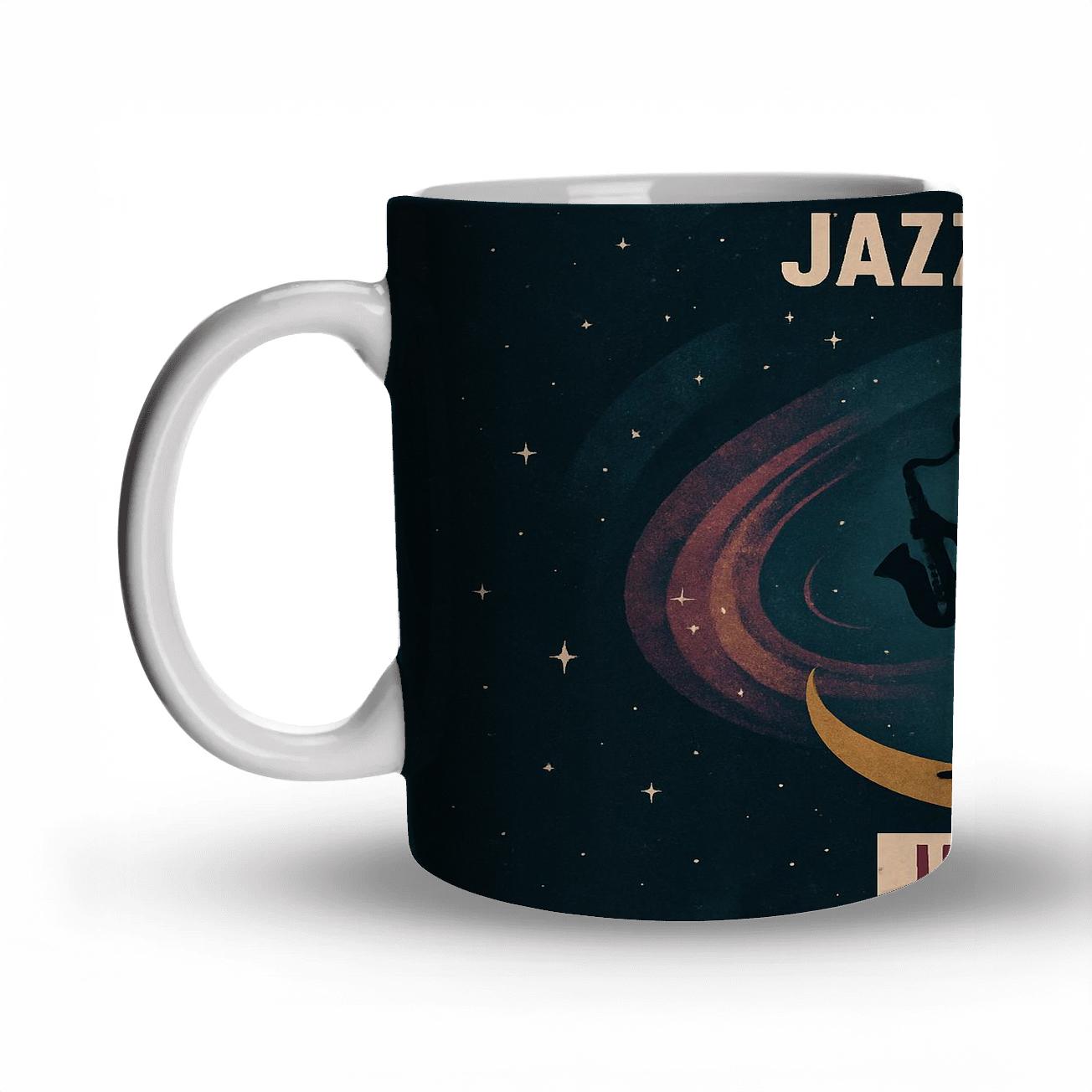 Cosmic Jazz Poster Jam Session decorative mug sets