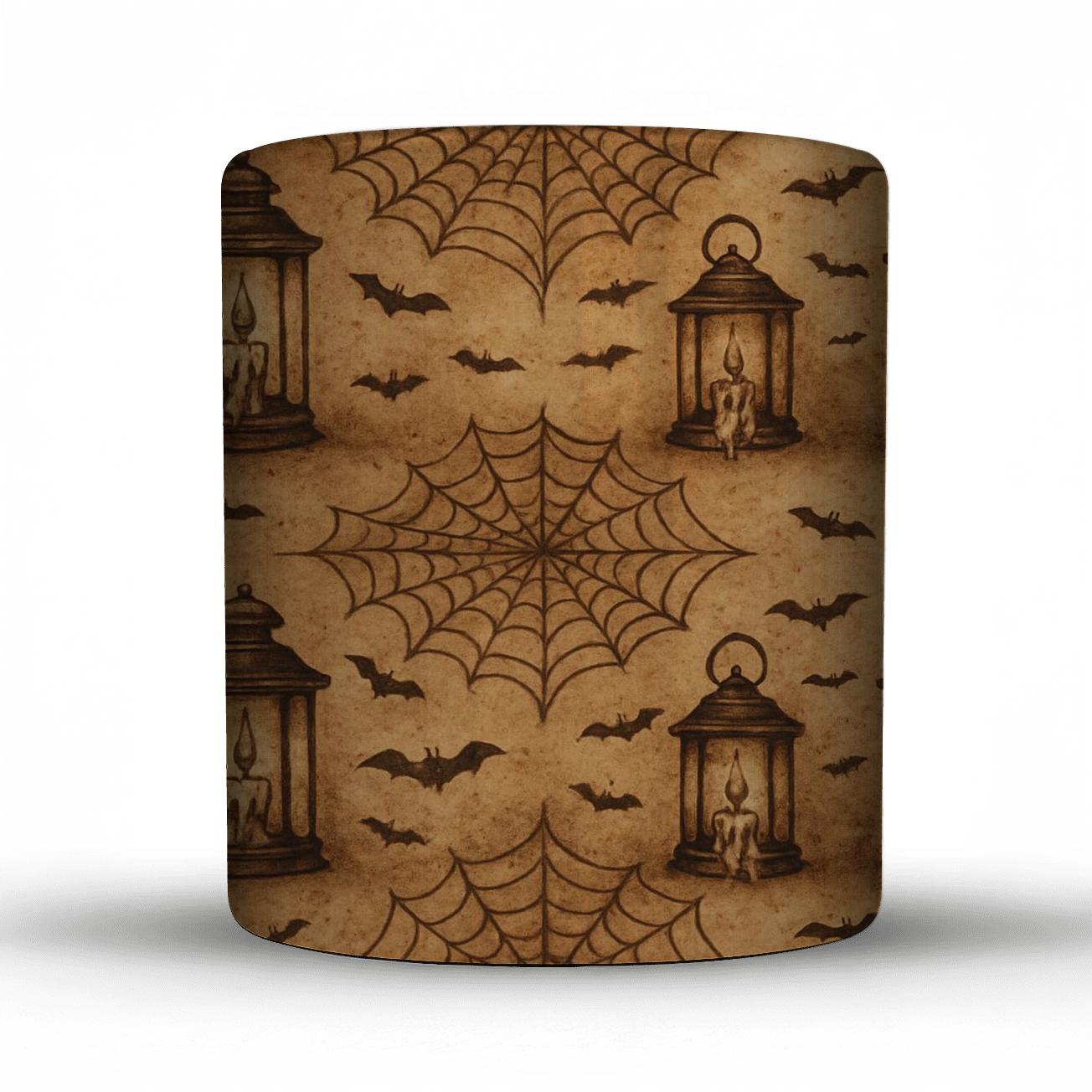 Sepia Lantern And Cobweb Horizon Bands custom printed mugs