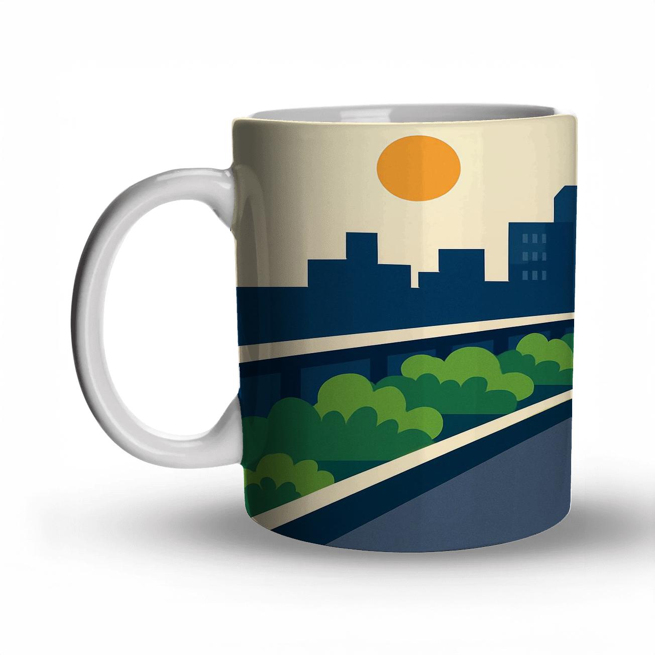 The High Line New York City United States personalized mugs